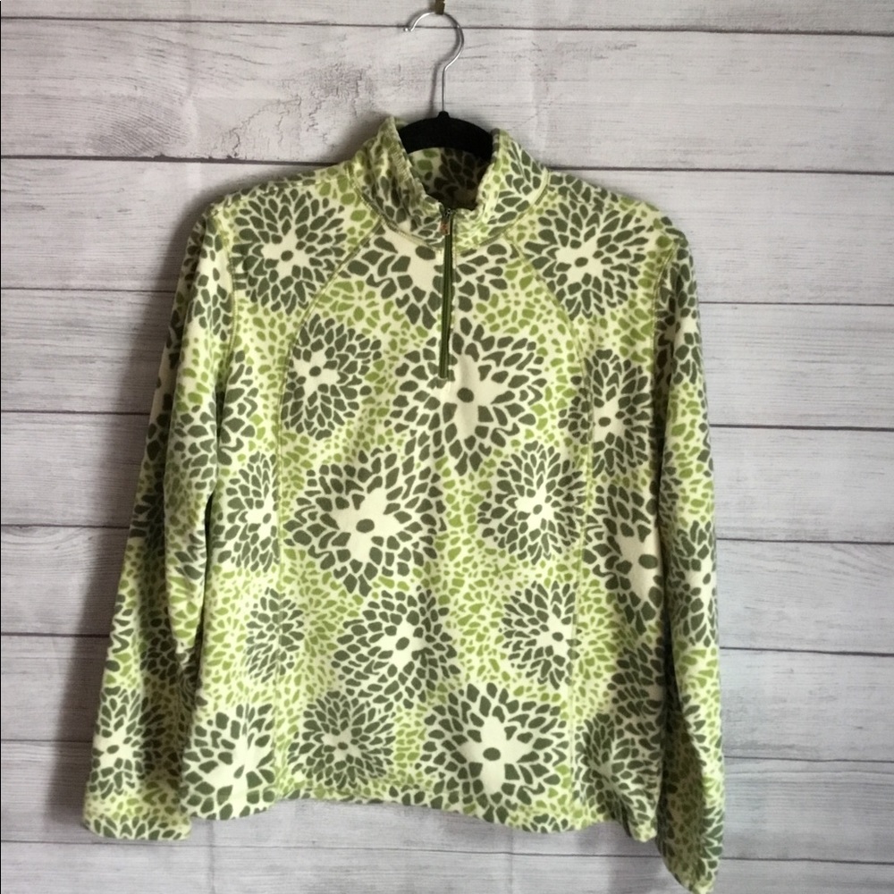 Fleece pullover Columbia half zip Green XL